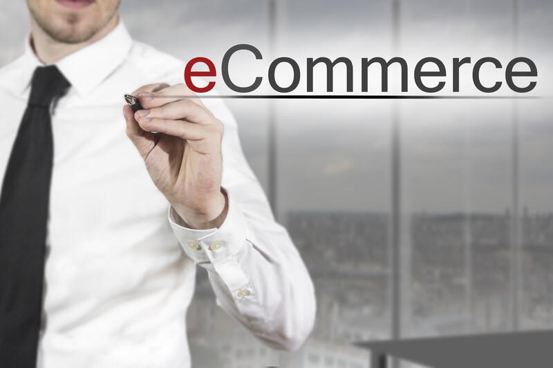 ecommerce word illustarted